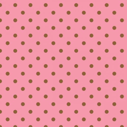 polka dots pink brown