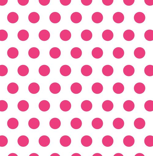 polka dots pink white