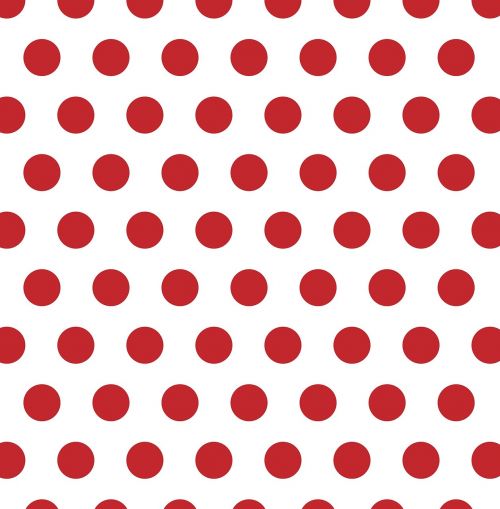 polka dots red white