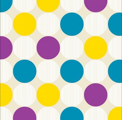Polka Dots Background Colorful