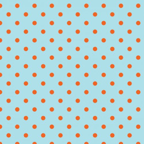 Polka Dots Blue Orange