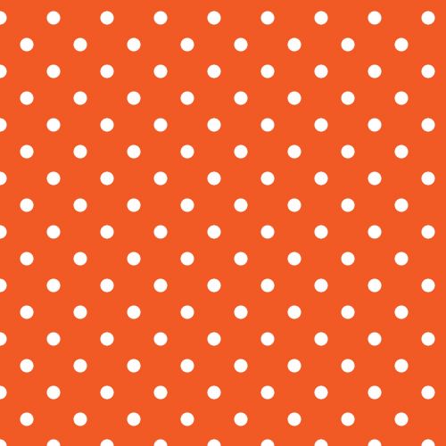 Polka Dots Orange Background