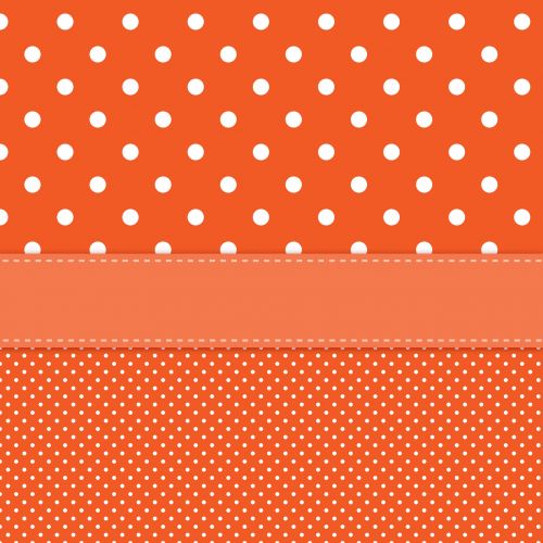 Polka Dots Orange Card