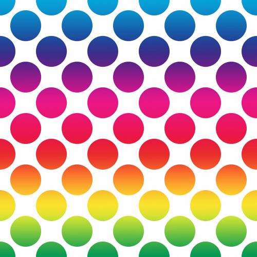 Polka Dots Spectrum Wallpaper