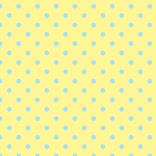 Polka Dots Yellow Blue