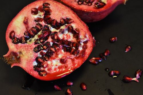 pomegranate grapes fruits