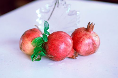 pomegranate still life red