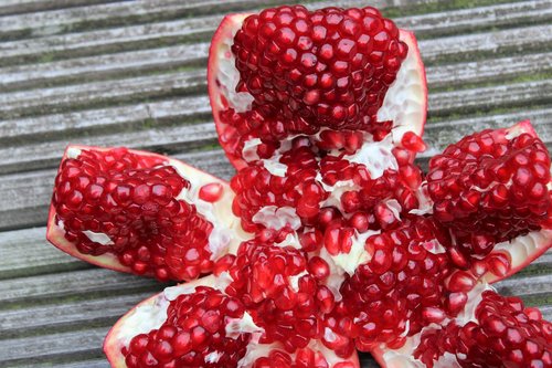 pomegranate  exotic fruits  fruits