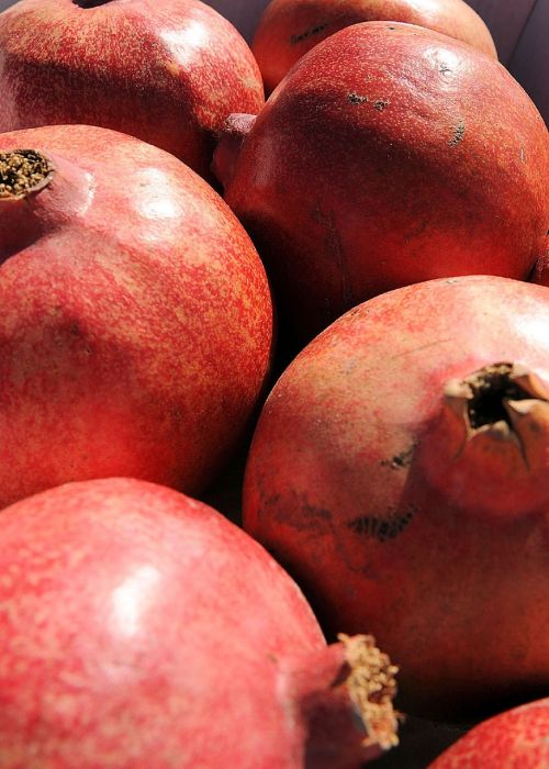 pomegranates ripe fresh
