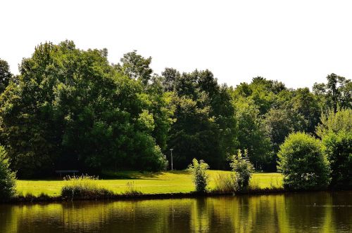 pond waters landscape