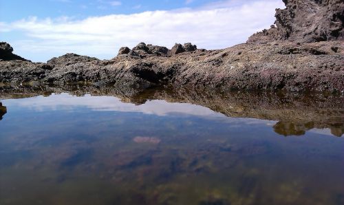 pond rocks sea
