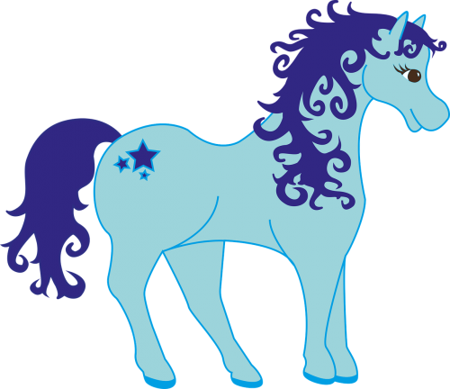 pony blue mythical creatures