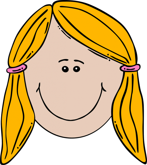 ponytail girl face