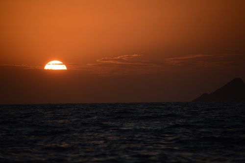 ponza sunset sun