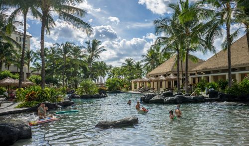 pool resort tropical
