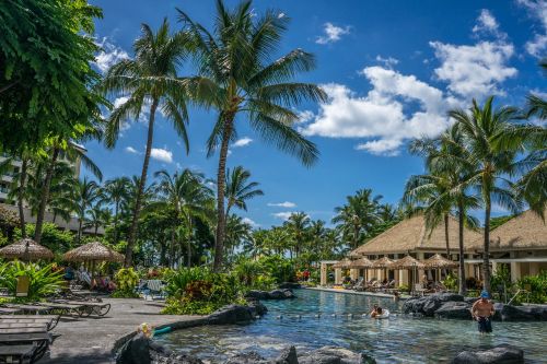 pool resort tropical