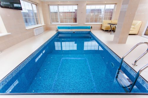 pool cottage interior