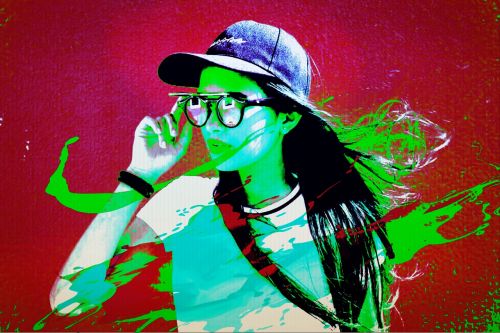 pop art edit beautiful