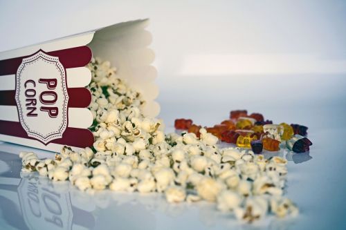 popcorn cinema ticket