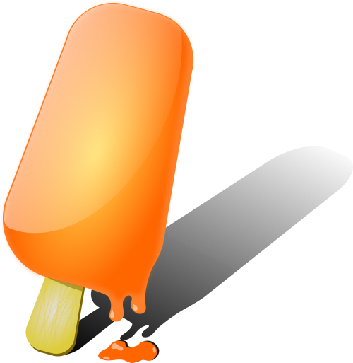 popsicle ice cream orange