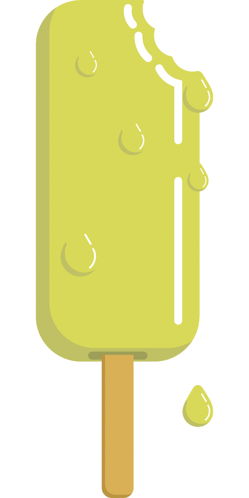 popsicle melting ice cream