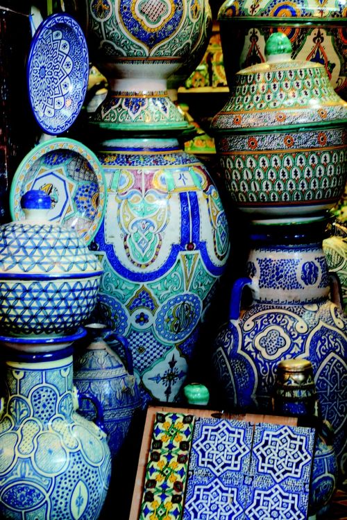 porcelain mosaic blue