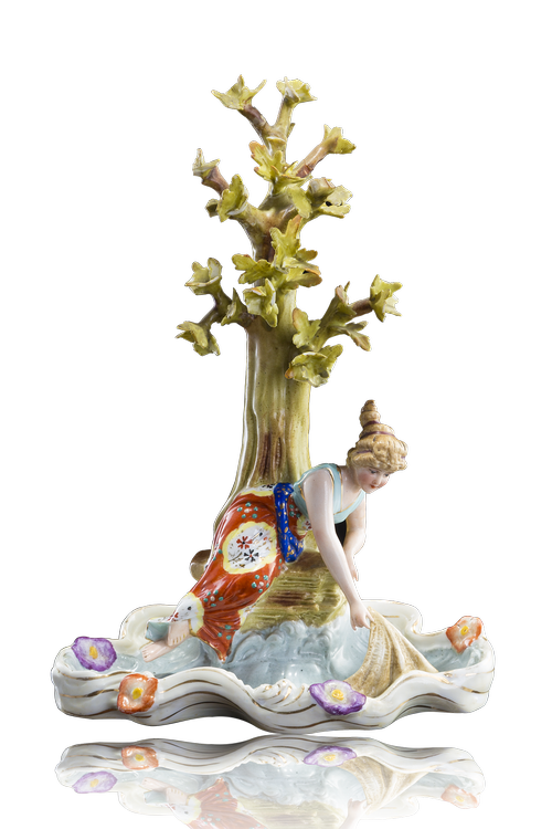 porcelain  the figurine  decoration