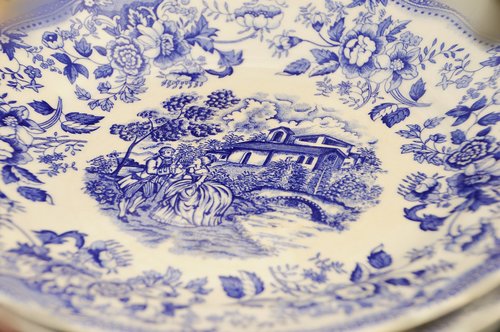 porcelain  plate  dishes