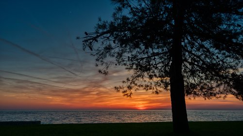 porec  croatia  dusk