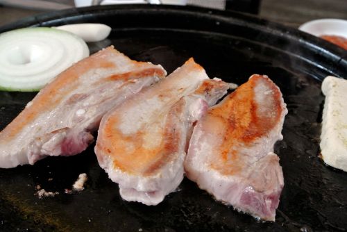 pork samgyeop meat