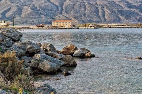 port water rocks