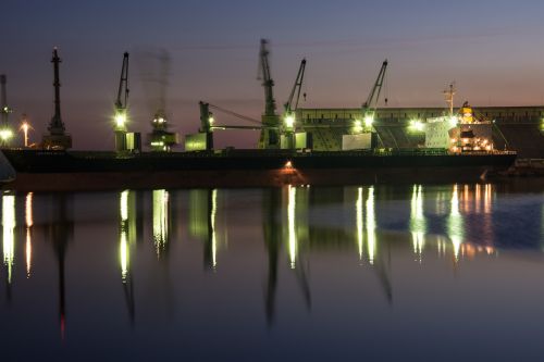 port sunset bulgaria