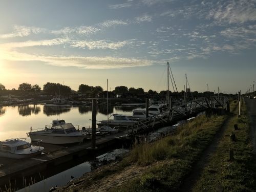 port evening boats