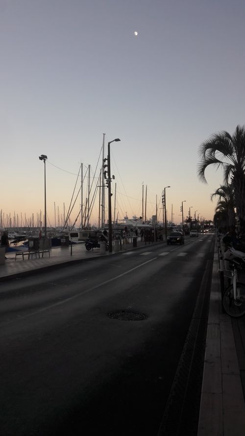 port cannes evening