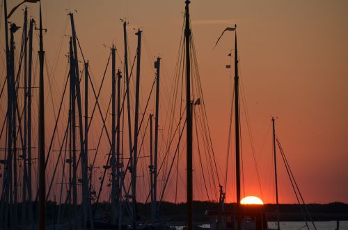 port sunset ships