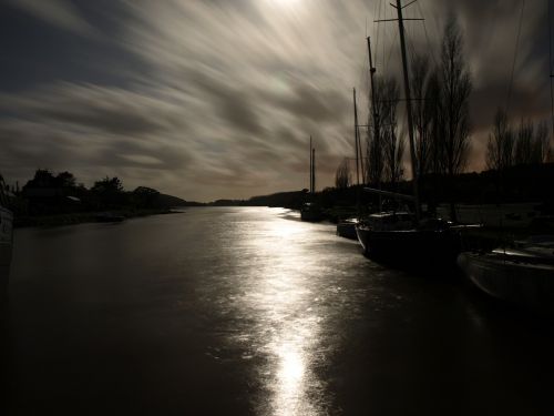 port ocean night