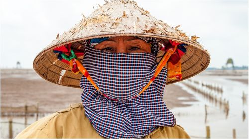 portrait vietnam women farmer