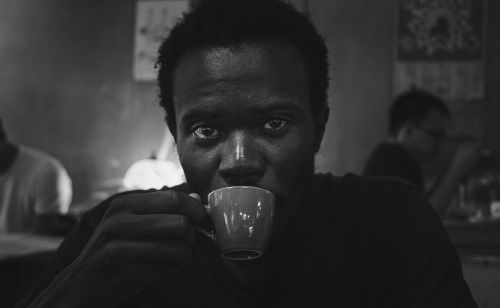 portrait coffee young
