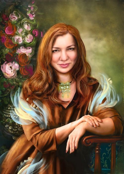 portrait painting woman