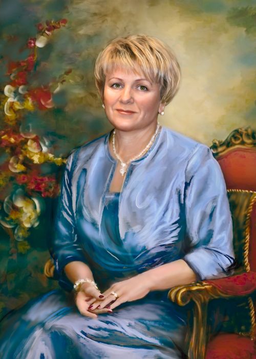 portrait painting woman