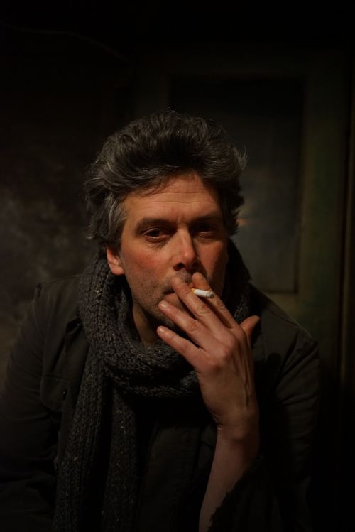 portrait male smoking