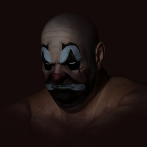 portrait man clowns
