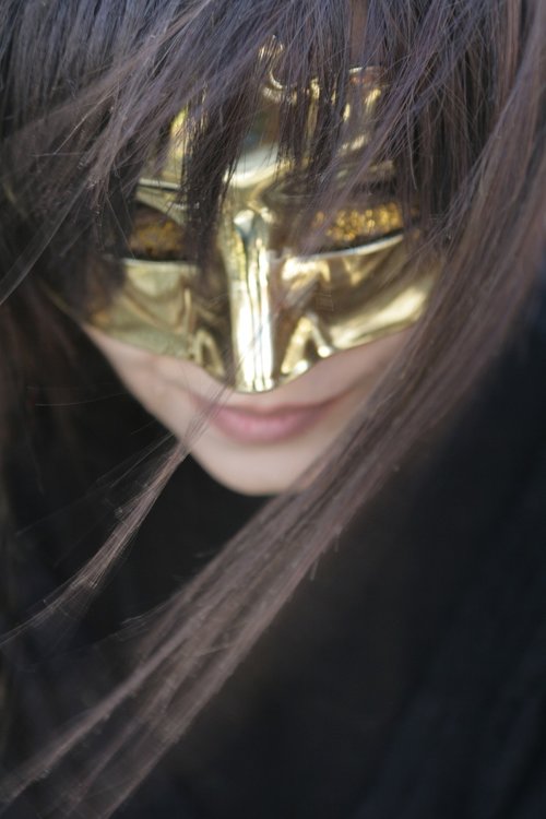 portrait  mask  woman