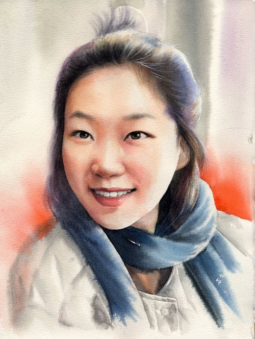 watercolor watercolor portrait portraits