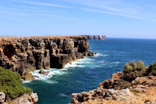 portugal ocean cliff