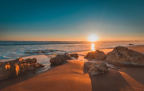 portugal beach sunset
