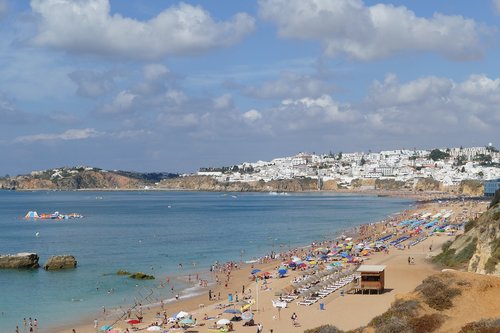 portugal  albufeira  beach