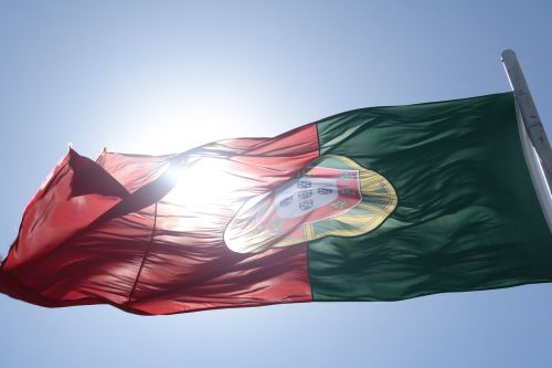 portugal flag sun