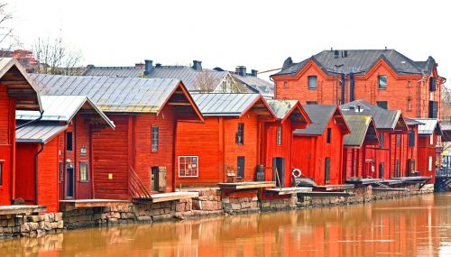 porvoo finland wooden houses
