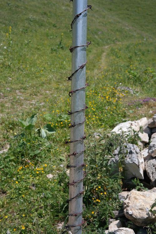 post barbed wire protection